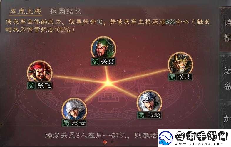 手游武将缘分系统核心玩法详解