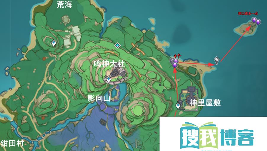 紫晶块采集路线图一览
