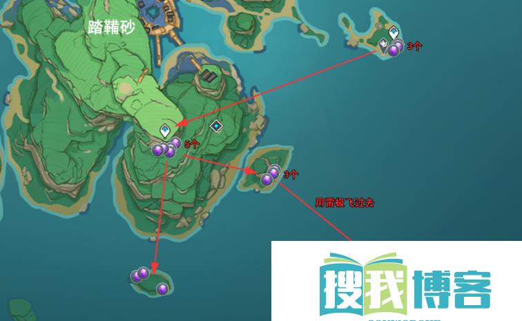 紫晶块采集路线图一览