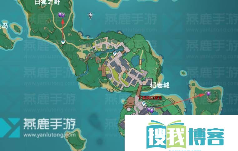 紫晶块采集路线图一览