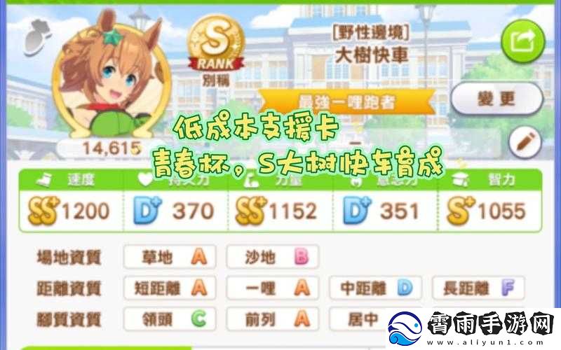 赛马娘大树快车属性全览或闪耀优俊少女大树快车属性介绍或赛马娘大树快车属性之析
