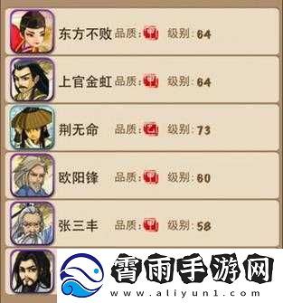 大掌门非R弟子阵容一览