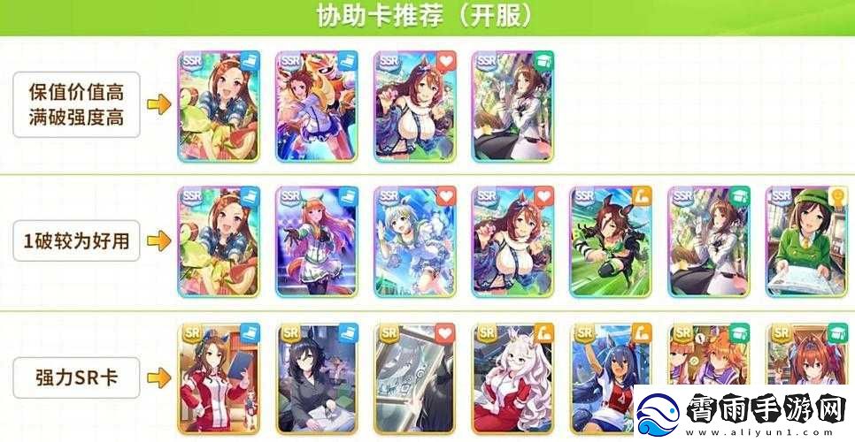 闪耀优俊少女辅助卡推荐榜单