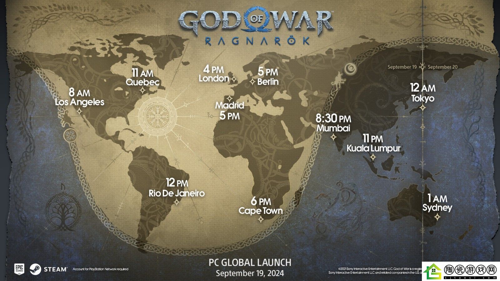 战神5PC版全球解锁时间公布：9月17日可进行预载！