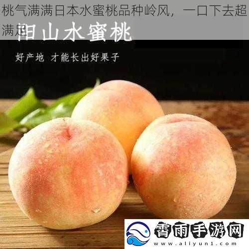 桃气满满日本水蜜桃品种岭风，一口下去超满足
