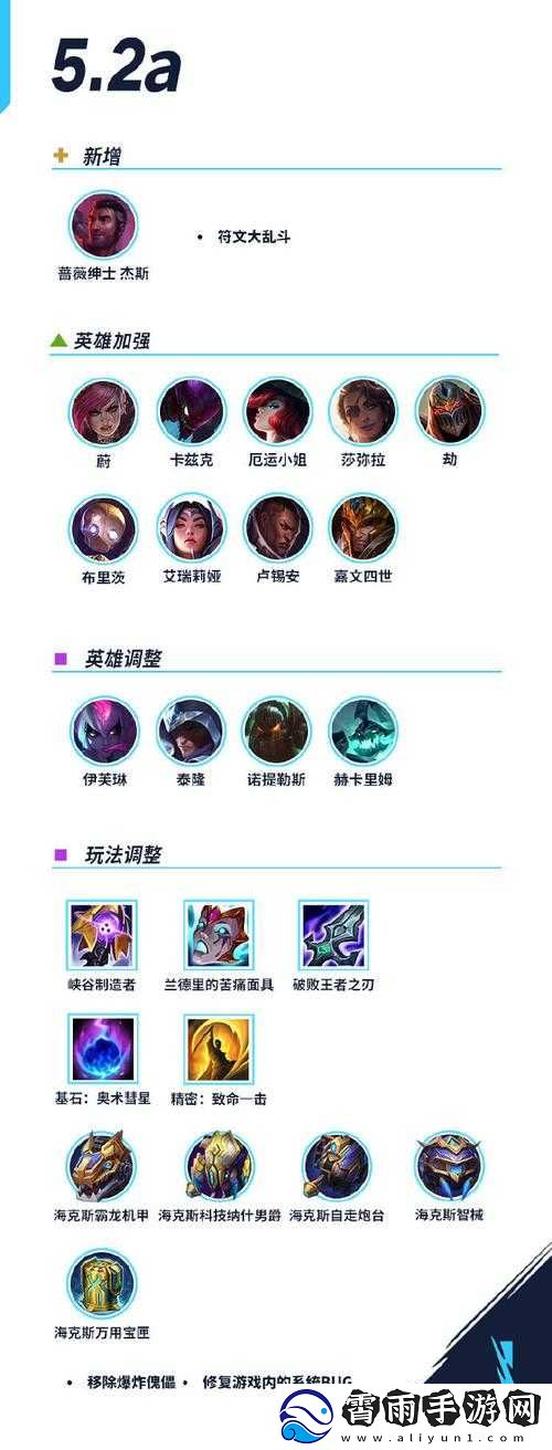 英雄联盟手游s4-赛季-2.6A-版本大乱斗调整内容详解