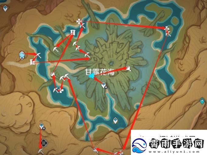 匹配对手！原神浮罗囿地图全宝箱点位收集路线