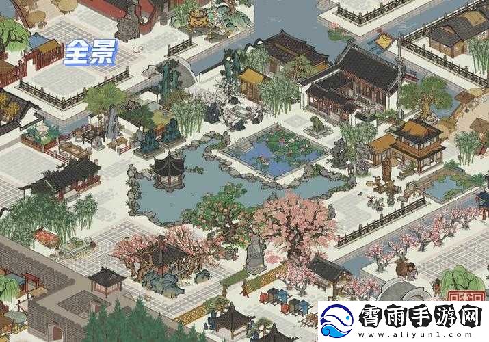 江南百景图建筑布局全景展示
