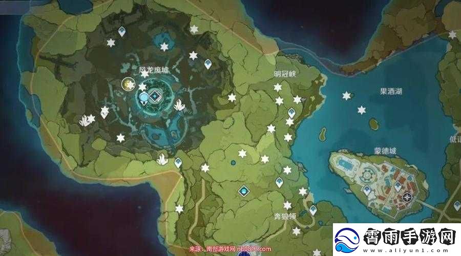 探索原神神秘之地：明冠山地的风神瞳具体位置揭秘