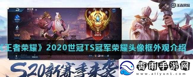 关于王者荣耀2020世冠TS冠军荣耀头像框的获得方式及外观展示