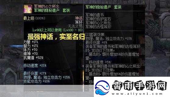 dnf军神神话是哪个部位